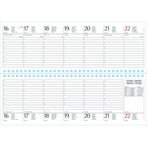 Planning 2026 spiralato 29,8x10,5 cm Gommato rosso 26-023000403C